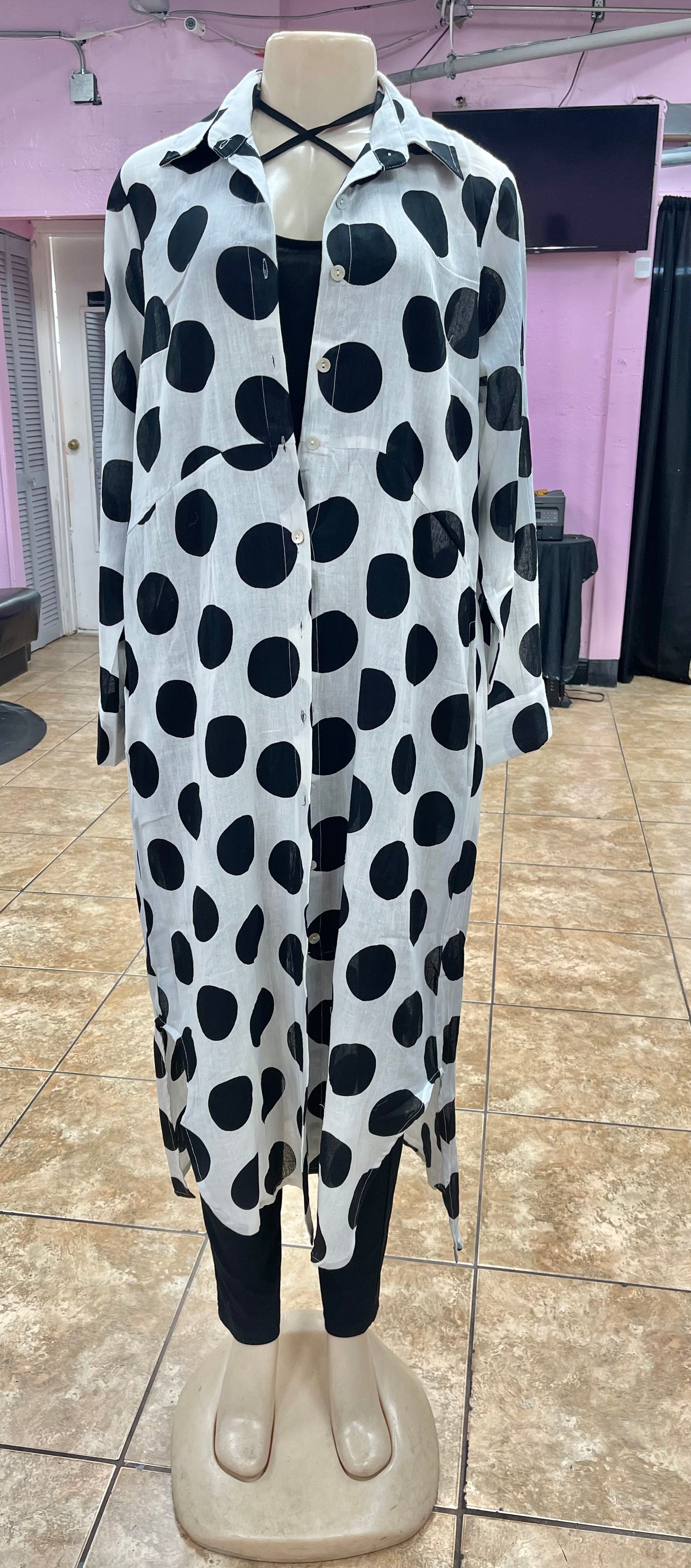 Polka Dot T-Shirt Dress